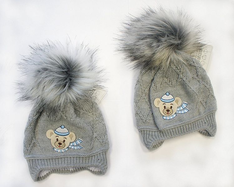 Baby Boys Pom-Pom Hat with Cotton Lining (0-18 Months) Bw-0503-0326g