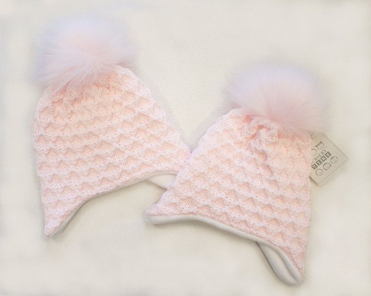 Baby Girls Pom-Pom Hat with Cotton Lining (0-18 Months) Bw-0503-0331p