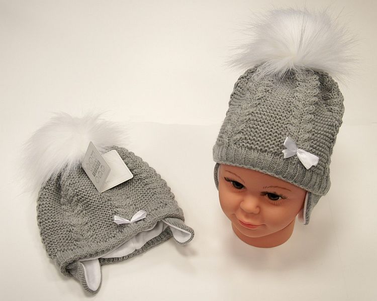 Baby Pom-Pom Hat with Cotton Lining (0-18 Months) Bw-0503-0456g