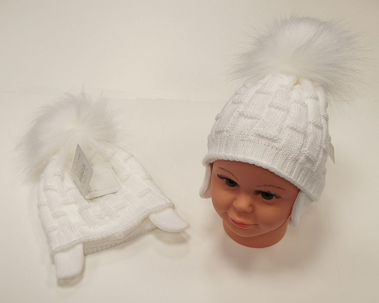 Baby Boys Pom-Pom Hat with Cotton Lining (0-18 Months) Bw-0503-0457w