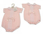 Baby Girls Knitted Romper with Bow (0-9 Months) Bw-10-002 - Kidswholesale.co.uk