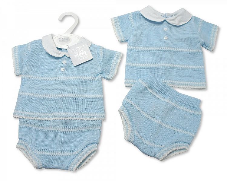 Baby Boys Knitted 2 Pieces Set (NB-9 Months) Bw-10-036