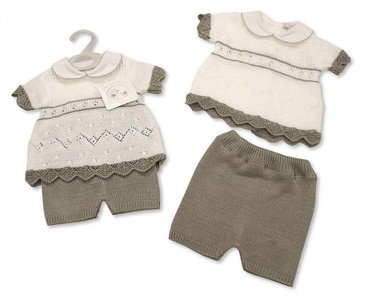 Knitted Baby 2 pcs Set -063 (0-9 Months) Bw-10-063 - Kidswholesale.co.uk