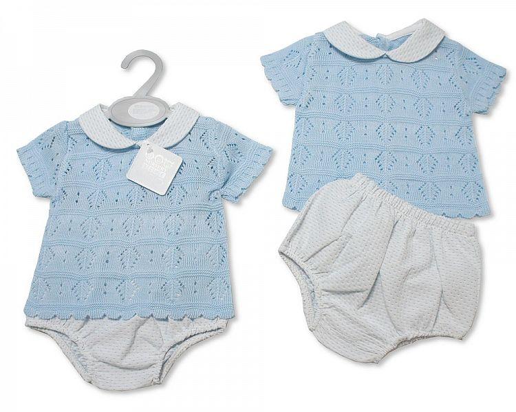 Baby Boys Knitted 2 pcs Set (NB-9 Months) Bw-10-072 - Kidswholesale.co.uk