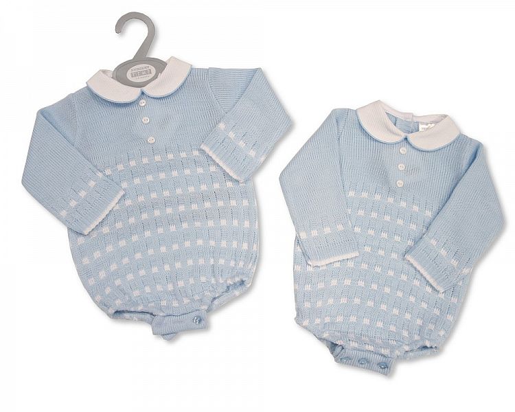 Knitted Baby Boys Romper (0-9 Months) Bw-10-1022