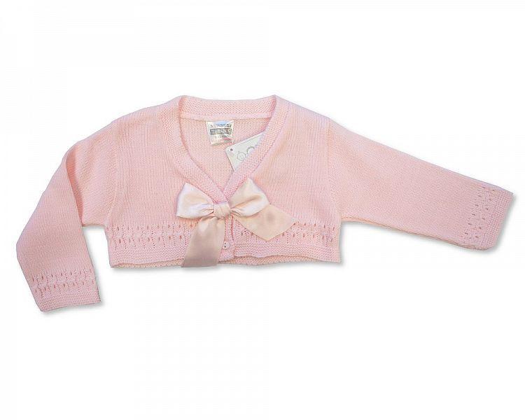 Knitted Baby Girls Bolero - 6-24 Months - 111p - Kidswholesale.co.uk