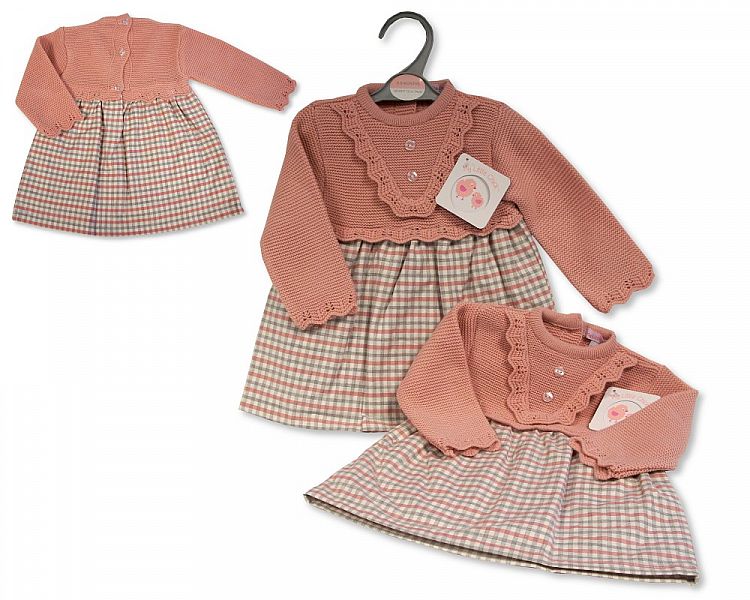 Baby Girls Knitted Dress (NB-9 Months) (PK6) Bw-10-1155