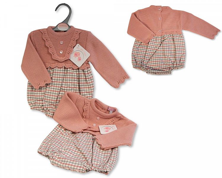 Baby Girls Knitted Romper (NB-9 Months) (PK6) Bw-10-1156