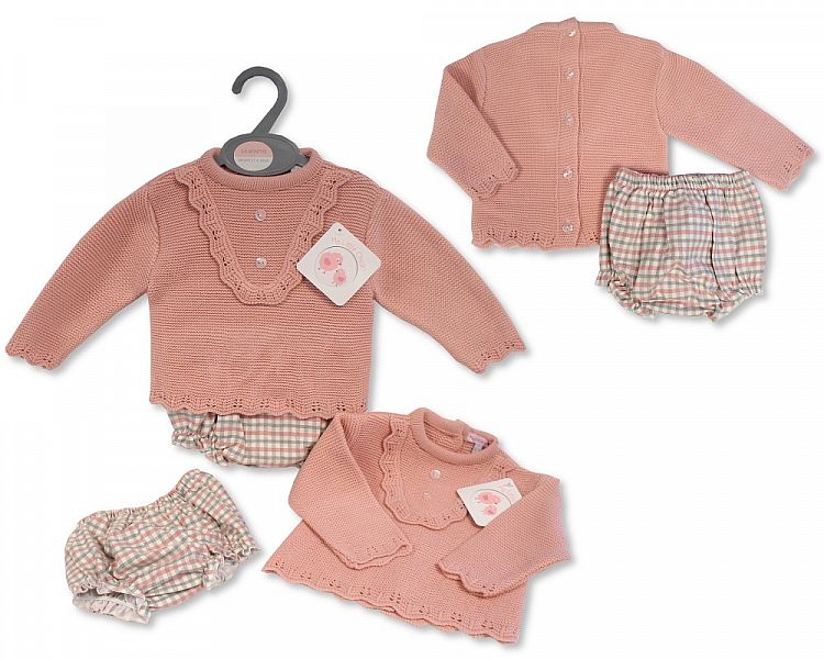 Baby Girls Knitted 2 pcs Set (NB-9 Months) (PK6) Bw-10-1157