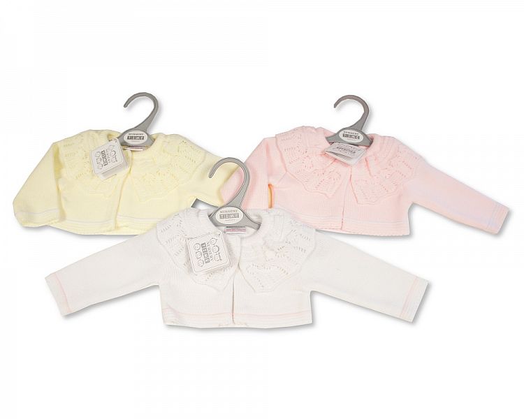 Knitted Baby Girls Bolero Cardigan - (9-24 Months) (PK6) Bw-10-112