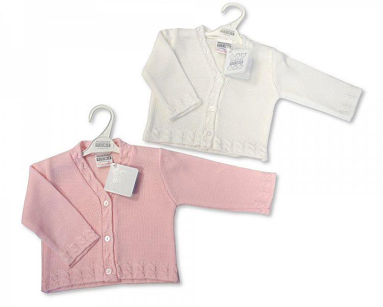 Knitted Baby Girls Cardigan - 6/24M - (Bw-10-536a) - Kidswholesale.co.uk