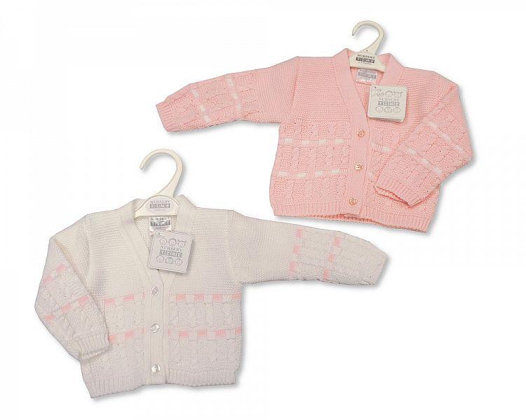 Knitted Baby Girls Cardigan - 6/24M - (Bw-10-556a) - Kidswholesale.co.uk