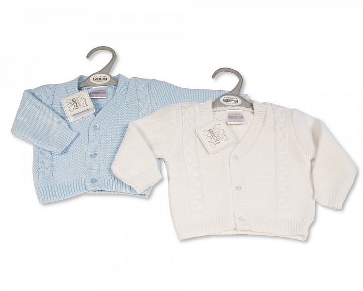 Knitted Baby Boys Cardigan - (NB-9m) (PK6) BW-10-569