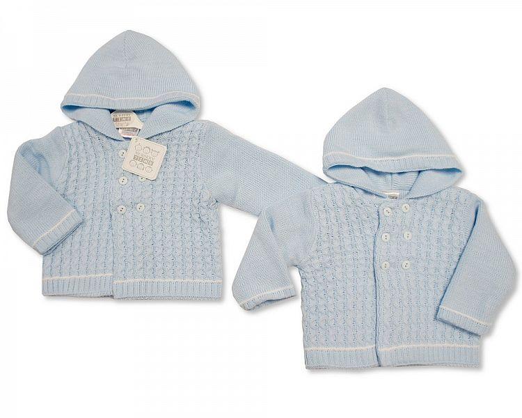 Knitted Baby Boys Pram Coat - 646 (0-9 Months) Bw-10-646 - Kidswholesale.co.uk