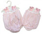 Baby Girls Check Romper with Knitted Top - Kidswholesale.co.uk