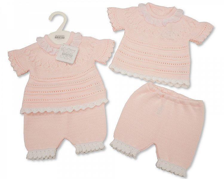Knitted Baby Girls 2 pcs Set - 725 - Kidswholesale.co.uk