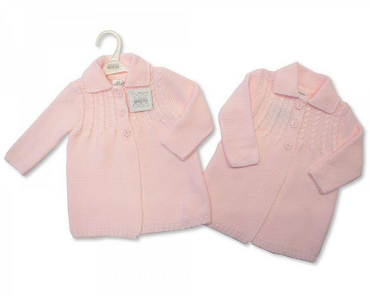 Knitted Baby Girls Coat - Kidswholesale.co.uk