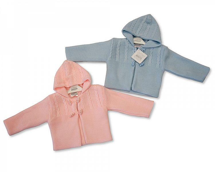 Knitted Baby Pram Coat P/S (BW-1016-625) - Kidswholesale.co.uk