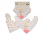 Baby Girls Cotton Bandana Bibs 2-Pack - Owl (Pk6) BW-104-758