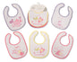 Baby Bibs 5-Pack - Girls (PK6) Bw 104-771