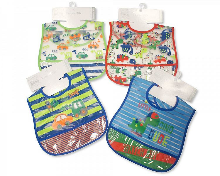 Small PEVA Bibs with Pocket - Boys (Bw 104-810 )