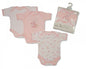 Girls 3 Pack Short Sleeves Env Neck Cotton Bodysuit (Bw 1109-0301g)