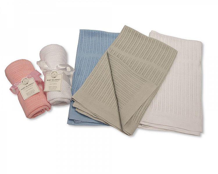 Baby Cellular Roll Cotton Blanket BW-112-1005 - Kidswholesale.co.uk
