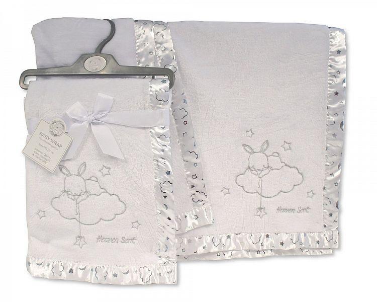 Baby Christening Wrap - Heaven Sent (Bw-112-1020) - Kidswholesale.co.uk