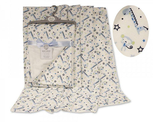 Baby Wrap - Giraffe/ Monkey [BW-112-1025] - Kidswholesale.co.uk
