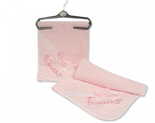 Baby Wrap with Lace Ribbon - Princess (75x75cm) BW-112-1066p