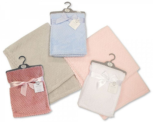 Dusty Pink Plain Baby Waffle Wrap -  BW-112-950DP