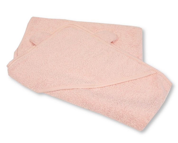 Baby Hooded Towel with Ears - Pink - Bw-120-016p