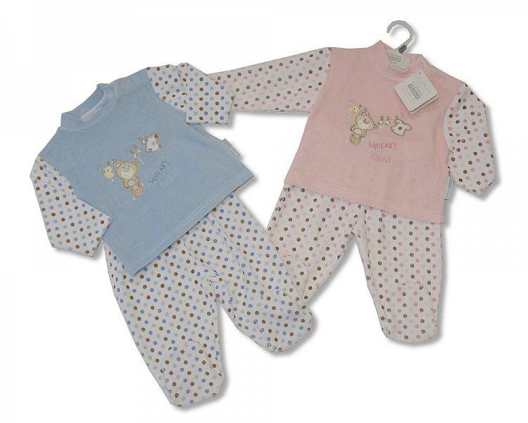 Baby Velour 2 pcs Set(NB-6months) (Bw 1312-0134) - Kidswholesale.co.uk