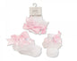 Baby Lace Socks - Pink (0-18 Months) (pk6) BW-61-2220P