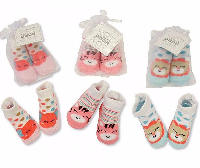 Baby Girls Socks in Mesh Bag (Bw-6115-2133a) - Kidswholesale.co.uk