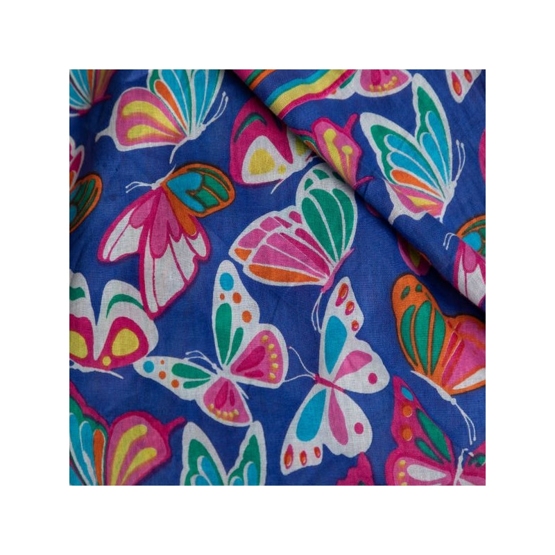 Denim Handkerchief Butterfly Dress (3-11 Years) T20356NAVY
