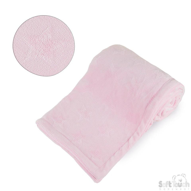 Baby Pink Embossed Wrap - Stars- FBP210p - Kidswholesale.co.uk