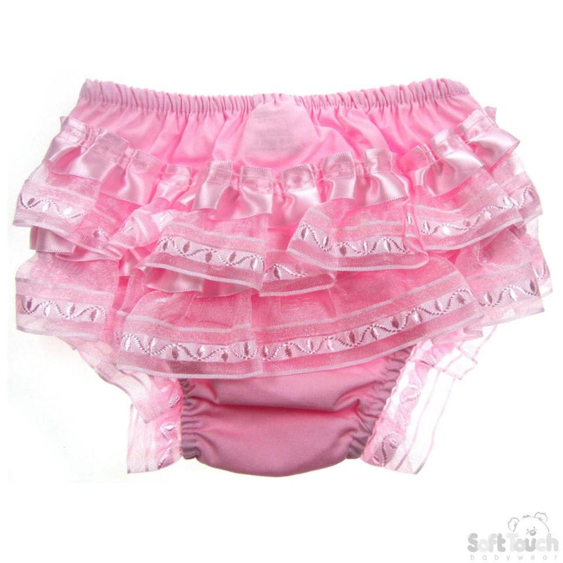 Cotton Frilly Pants - Pink - FP09-P