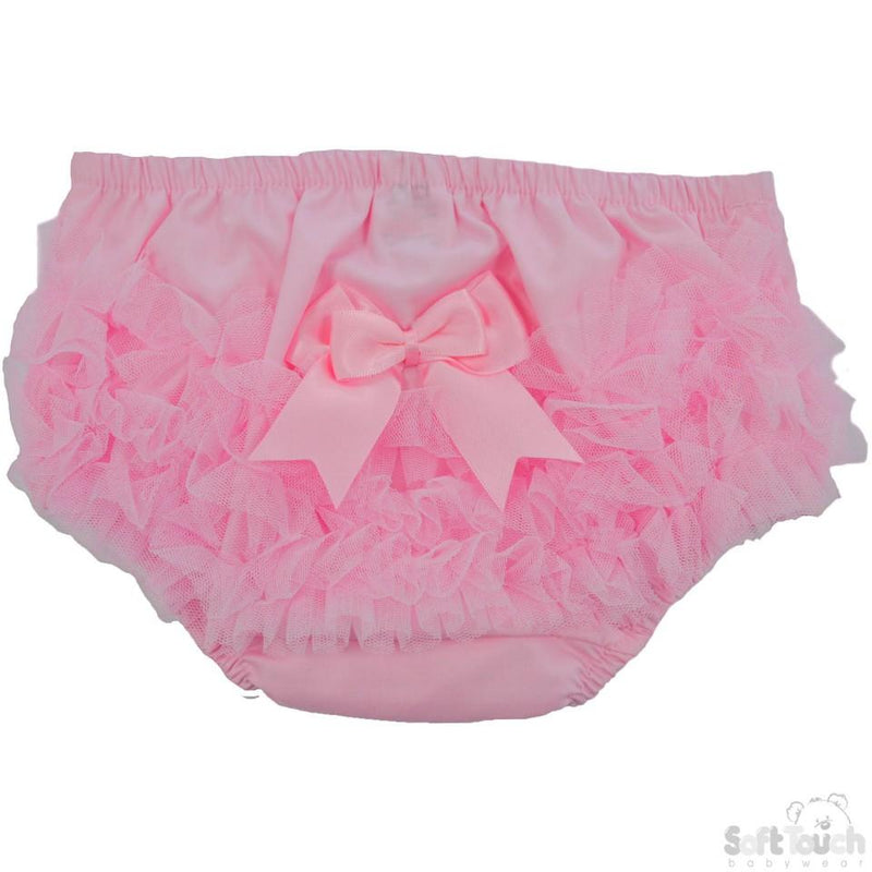 Cotton Frilly Pants- Pink - FP12-P - Kidswholesale.co.uk