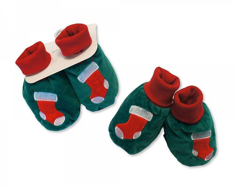 Baby Christmas Booties - Stockings - (GP-25-0845) - Kidswholesale.co.uk