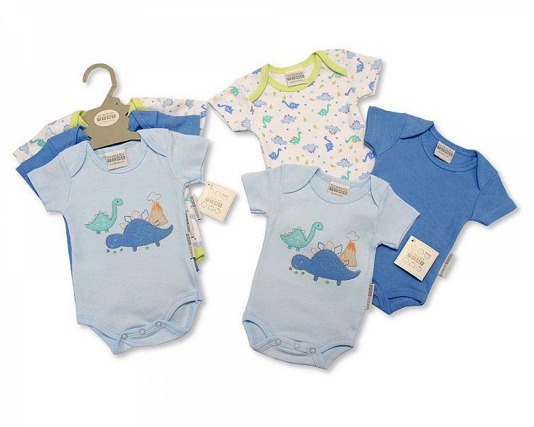 Baby 3 pcs Bodysuit Gift Set - Dino (6-18 Months) Gp-25-0856-1 - Kidswholesale.co.uk