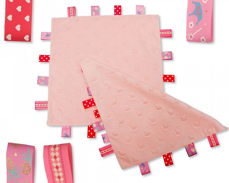 Star Embossed Baby Comforter with Tags - Pink (Gp-25-1024P)