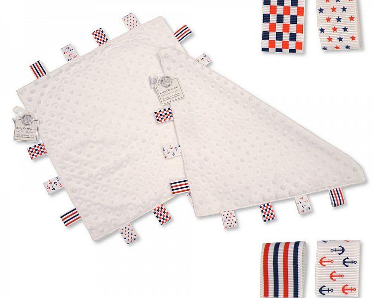 Baby Dotted Comforter with Tags - White - Boys-Gp-25-1025wb - Kidswholesale.co.uk