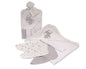 Baby Hooded Towel and Wash Cloth Set - Grey-  (PK6) Gp-25-1058g