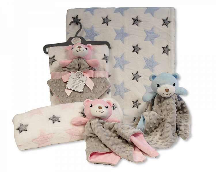 Baby Blanket with Bubble Comforter - Teddy-Gp-25-1092