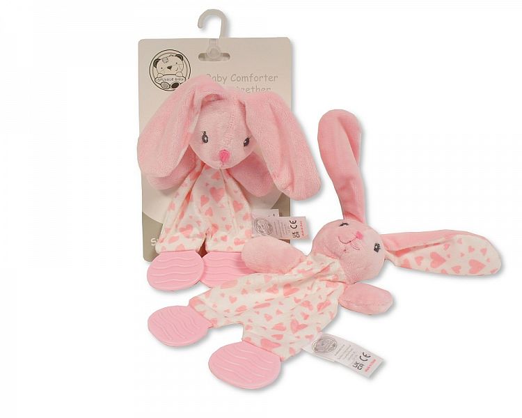 Baby Plush Toy Comforter with Teether - Bunny (PK6) Gp-25-1101