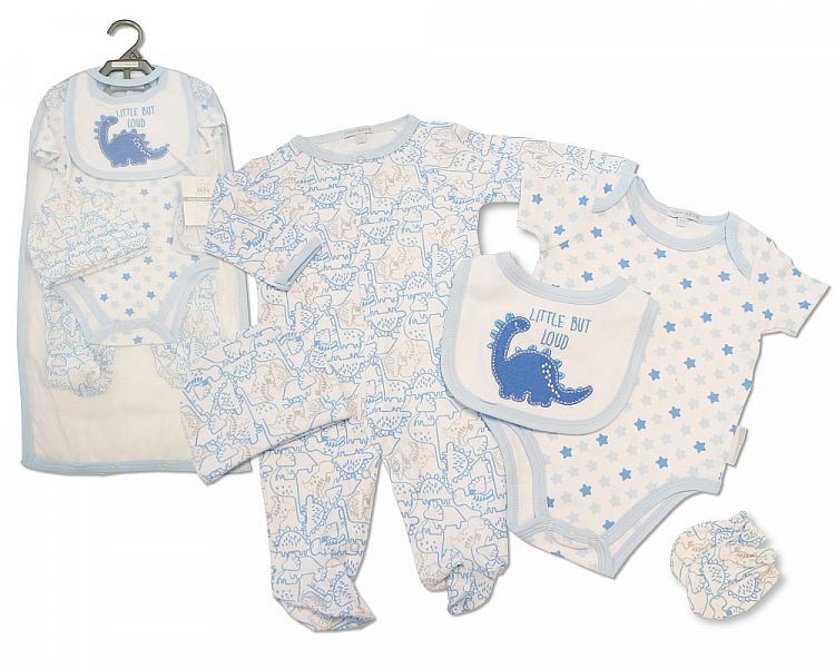 Baby Boys 5 Pieces Gift Set - Little but Loud (NB to 6 Months) (PK6) Gp-25-1157