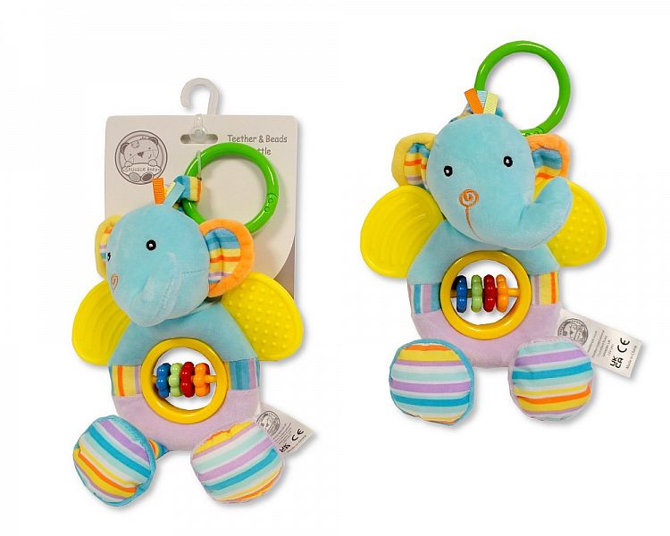 Baby Teether and Beads Rattle - Elephant (PK6) Gp-25-1189
