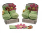 Baby Girls Bootie and Headband Set - Green