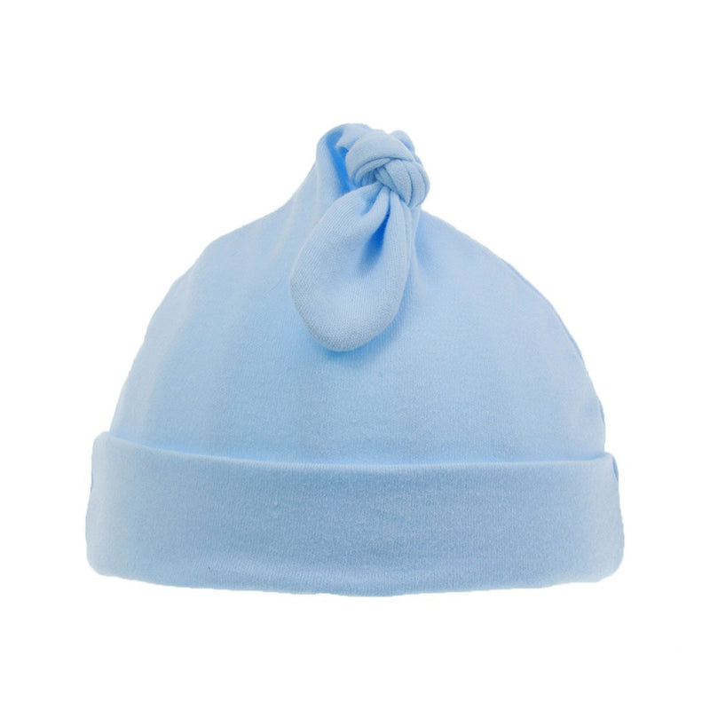 Blue 'KNOTTY' Hat: (0-6 Months) H27-B - Kidswholesale.co.uk